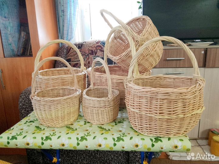 Корзины плетеные из лозы