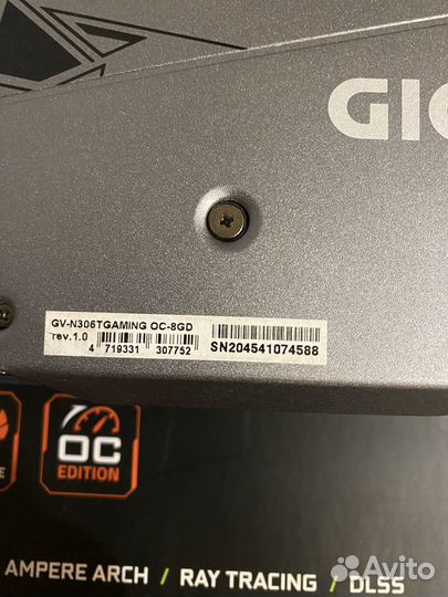 Видеокарта gigabyte rtx 3060 ti rev 1.0