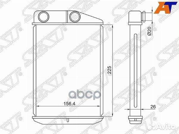 Радиатор отопителя салона fiat ducato/peugeot B