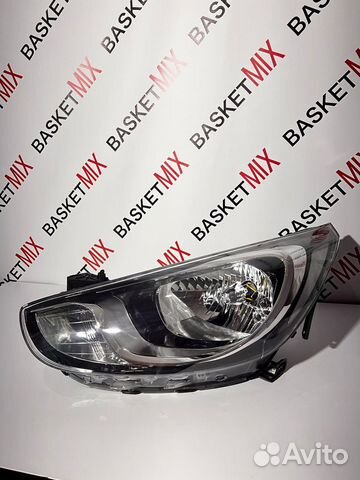 Фара лев hyundai solaris