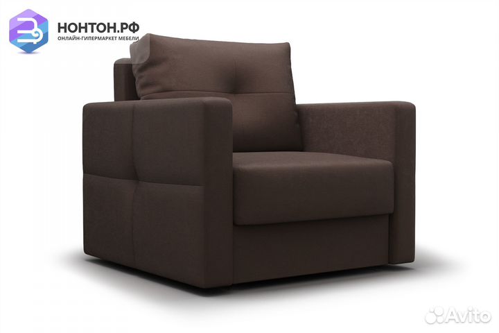 Кресло еврокнижка Вита коричневое