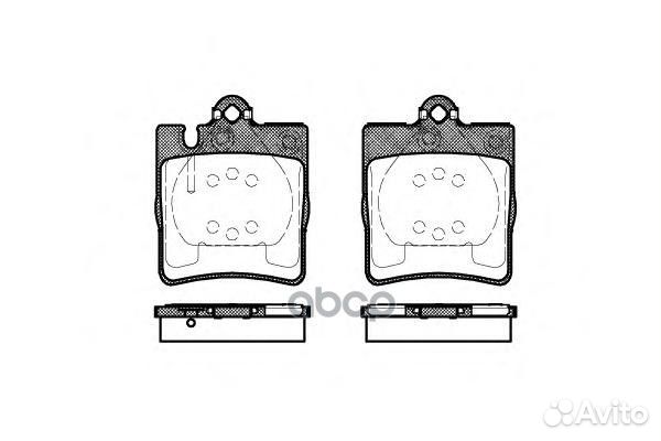 Колодки торм.зад. 0709.10 Remsa