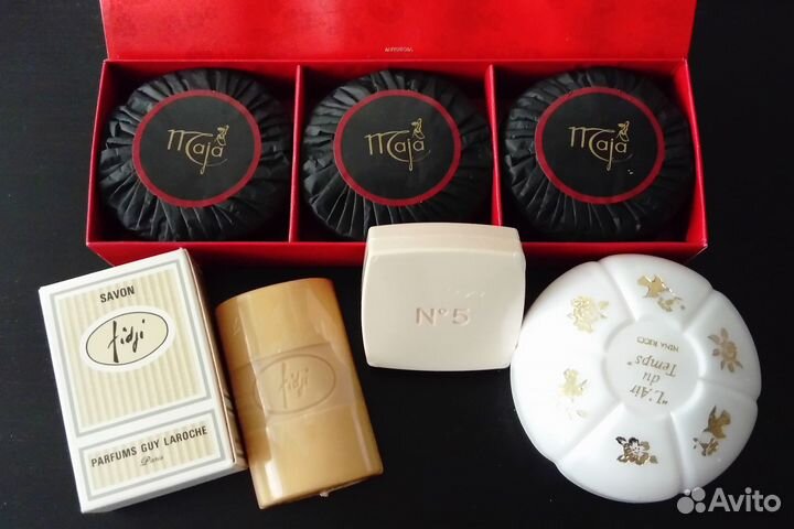 Мыло винтаж Guerlain, Dior, Nina Ricci, Chanel