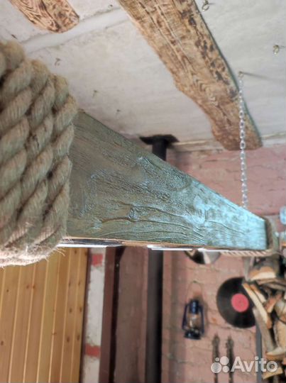 Светильник (люстра) в стиле лофт(loft) из дерева