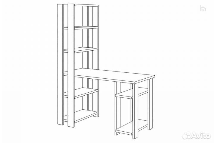 Стол компьютерный Slim стн-180/130 бе