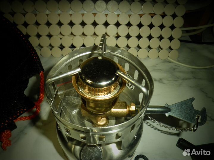 Примус бензиновый из нержавейки бесшумная горелка