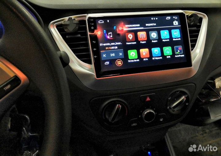 Авто магнитола android Hyundai Solaris