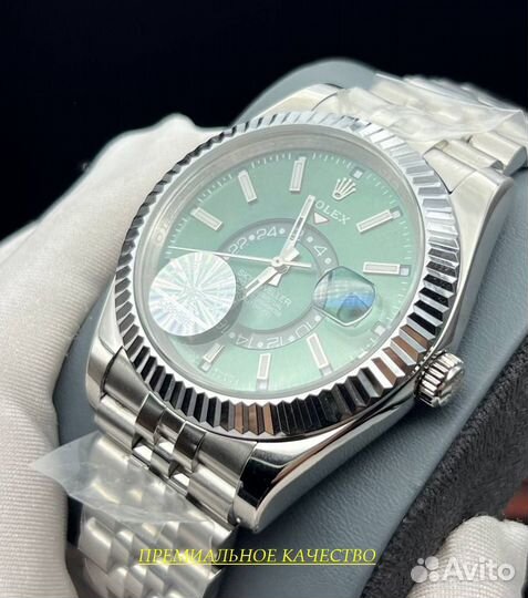 Брутальные мужские часы Rolex sky-dweller