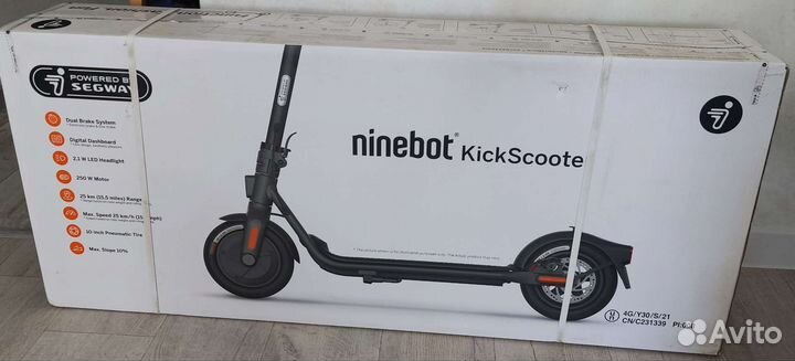 Новый запечатанный электросамокат Ninebot F25E
