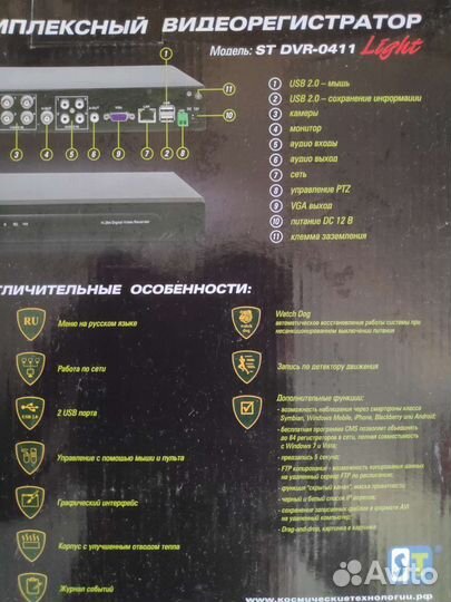Видеонаблюдение регистратор 4 канала