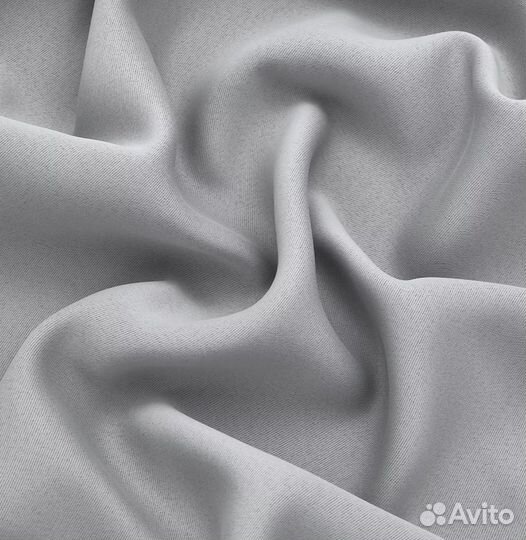 Штора блекаут 150*270 светло-серая