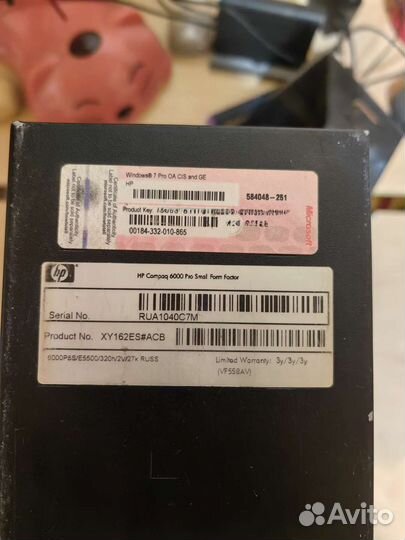 HP Compaq 6000 Pro Small Form Factor PC