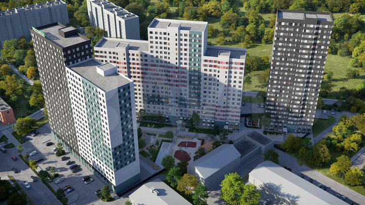 2-к. квартира, 49,4 м², 3/22 эт.