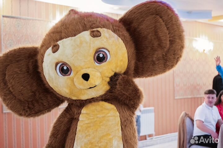 Белый мишка, поздравление, ростовая кукла