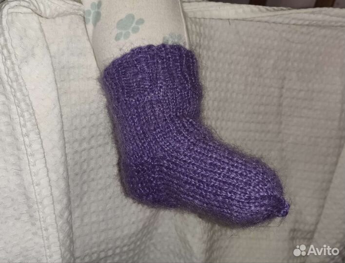 Носки шерстяные вязаные детские