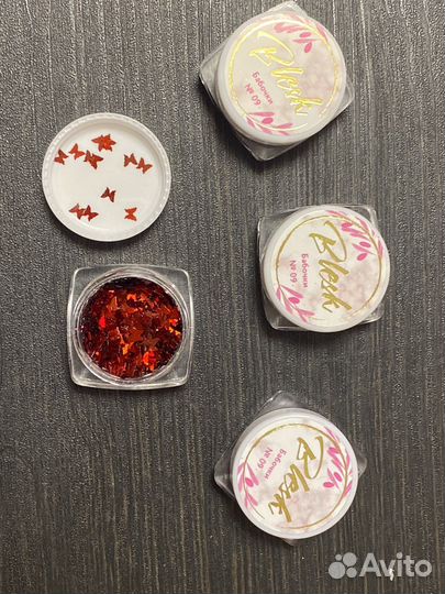 Дизайн для ногтей «Бабочки» 4 шт