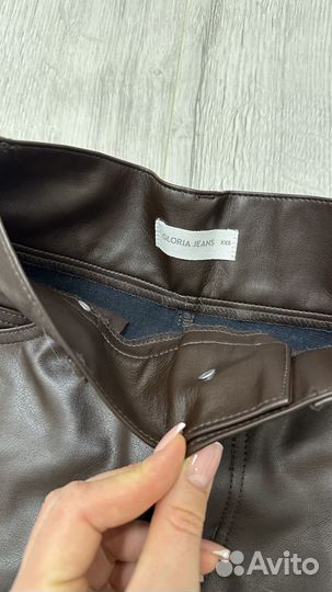 Кожаная юбка gloria