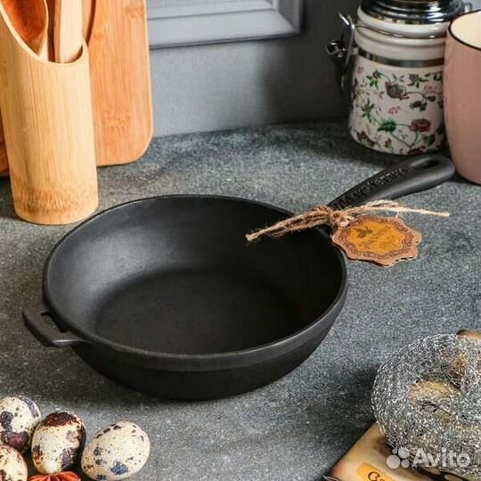 Сковорода чугунная 26см,22см 20смКазан.кастррюля