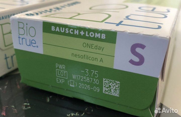 Линзы BioTrue однодневные -3.75