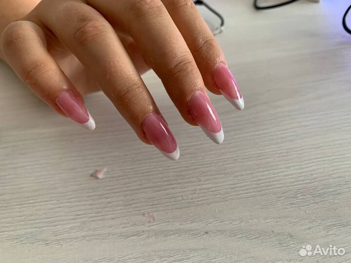 Маникюр на дому наращивание ногтей