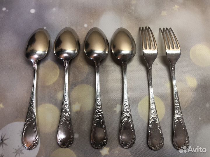 Набор столовых приборов мельхиор кольчугино