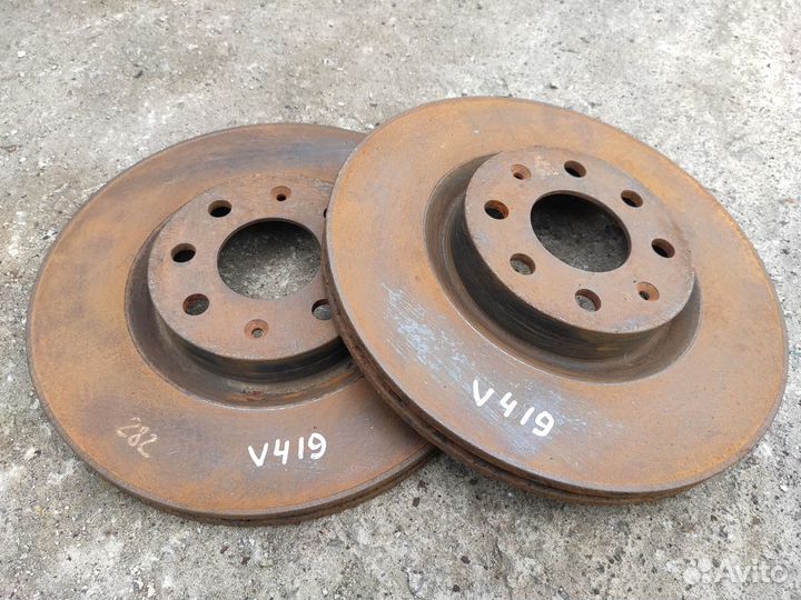 Диски тормозные передние 284mm на Opel Corsa D