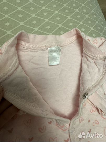 Одежда пакетом для новорожденной девочки 56-62