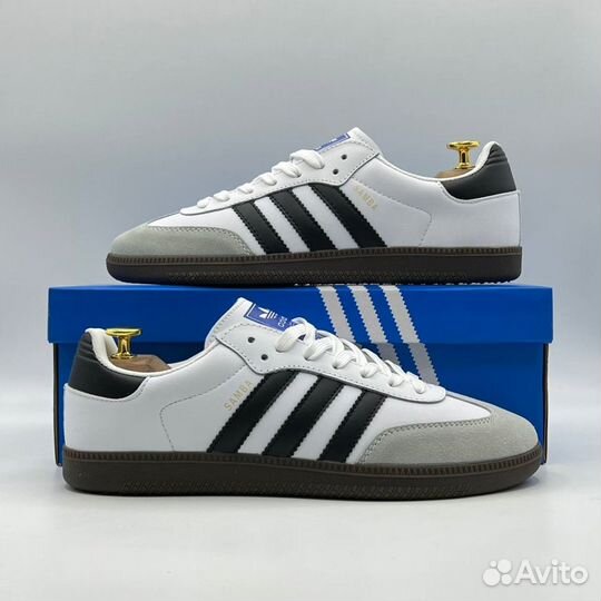 Современные Adidas Samba White обувь