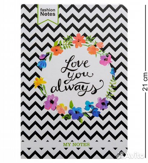 Блокнот бол. Полосатый стиль (твердая обложка) A2115496