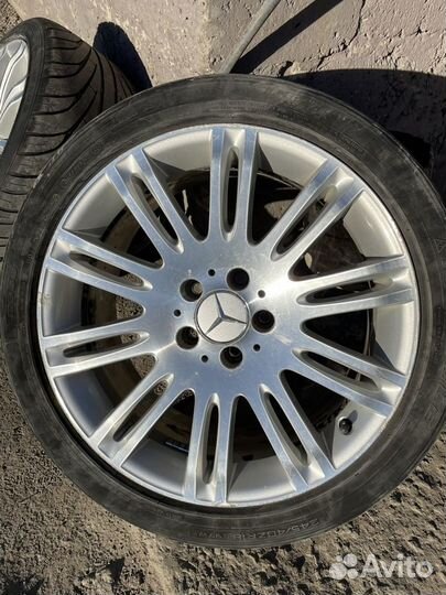 Диски разноширокие mercedes 10 twin spoke r18 w211