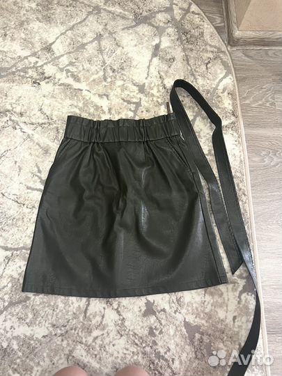 Кожаная юбка