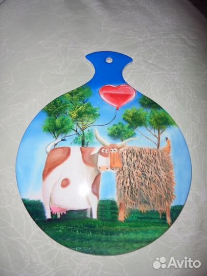 Керамич панно-подставка под горячее пробк прокладк