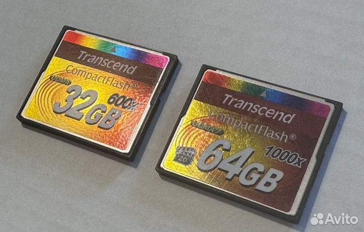 Карта памяти transcend compact flash 32 Gb, 64 Gb