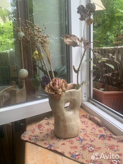 Ваза для сухоцветов (ручная работа)