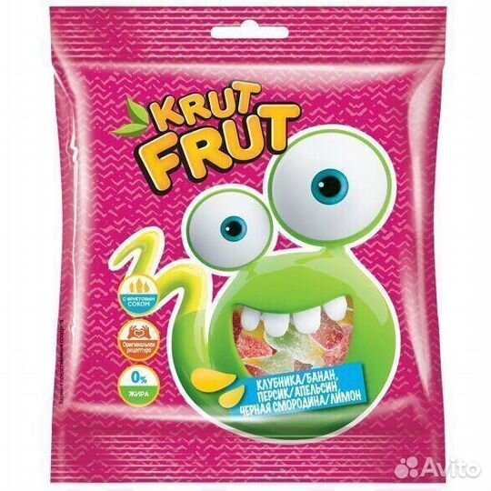 Опт - Мармелад Krut Frut Змейки с лёгкой Кислинк