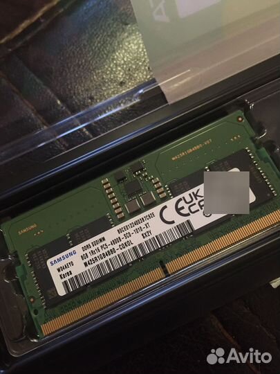 Оперативная память ddr5 4800, 8gb, sodimm