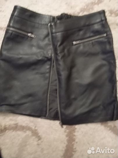 Кожаная юбка