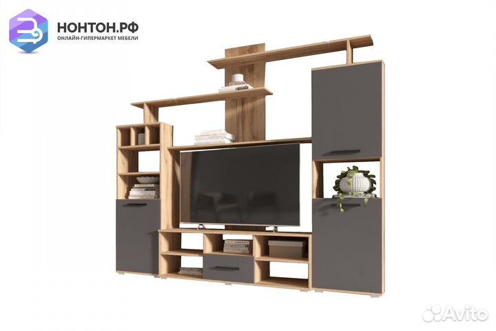 Гостиная Мини-2 дуб крафт / графит