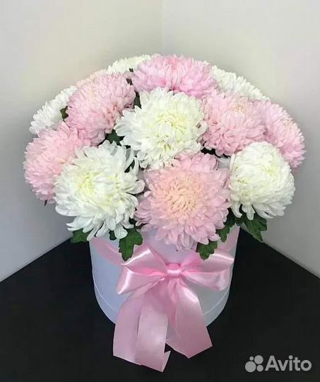 Букеты из хризантем Крымская Розы Пионы Гипсофила