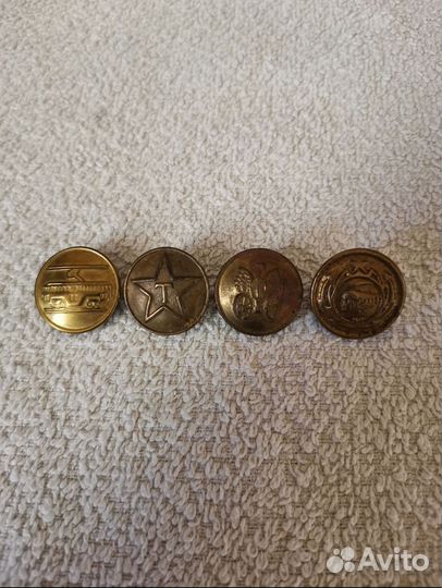 Пуговицы Транспорт Трамвай, Метро СССР