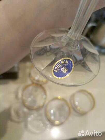Хрустальные бокалы Чехия