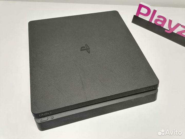 PS4 Slim +2джойстика,игры на дисках