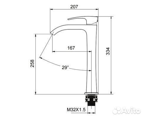 Смеситель для раковины gappo G1007-89