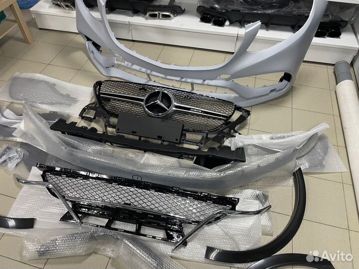 Бампер передний AMG 63 на Mercedes GLE W166