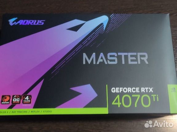 Видеокарта Gigabyte GeForce RTX 4070 Ti aorus mast