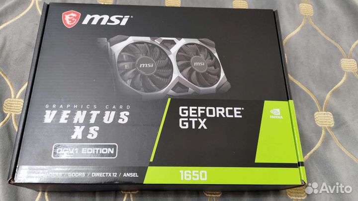 Видеокарта msi gtx 1650 4gb