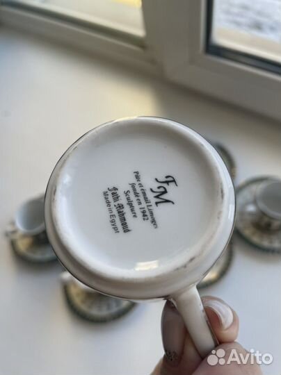 Чайный/кофейный сервиз, Египетский фарфор