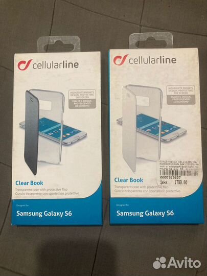 Чехол Cellular Line для Samsung Galaxy S6 книжка