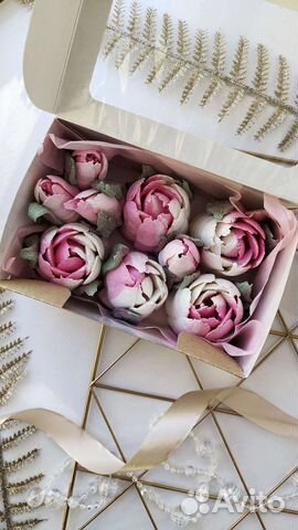 Зефирные цветы. Букеты из зефира