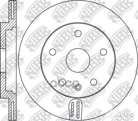 Диски торм. Rr volvo XC90 2.0 15- RN1930 NiBK